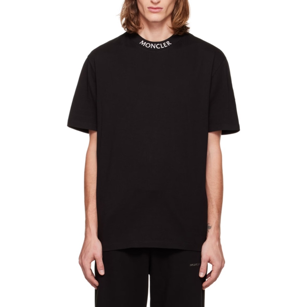 Moncler, Black, Cotton, T-shirt